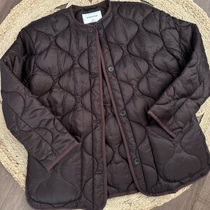 Women's Quilted Brown Jacket BABATON